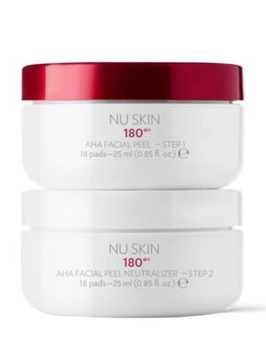 Nu Skin 180°® AHA Facial Peel and Neutralizer | 10% Lactic Acid Resurfacing Pads for Smoother, Youthful Skin