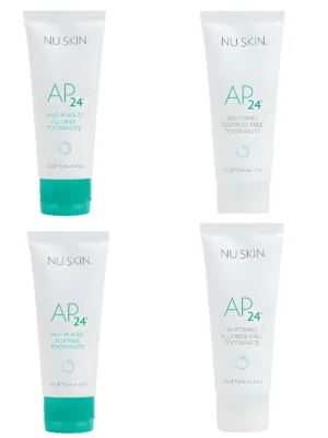 AP24® Toothpaste Anti-Plaque & Whitening Fluoride-Free Twin Pack | NuGlowSkin