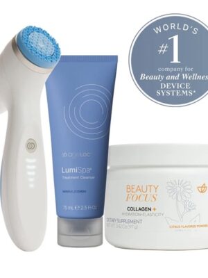 ageLOC® LumiSpa® iO & Beauty Focus® Collagen+ Better Together Kit – NuGlowSkin