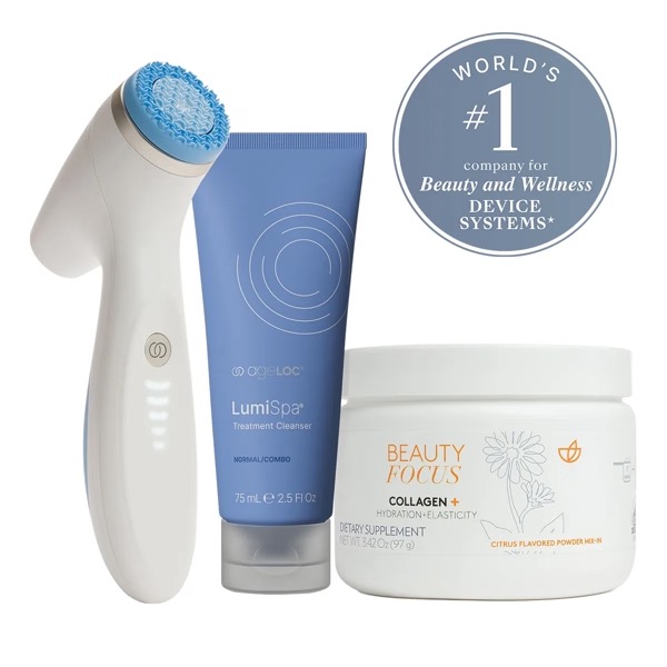 ageLOC® LumiSpa® iO & Beauty Focus® Collagen+ Better Together Kit – NuGlowSkin 1 ageLOC® LumiSpa® iO & Beauty Focus® Collagen+ Better Together Kit – NuGlowSkin