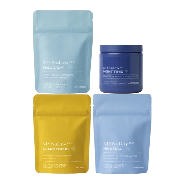 MYNuDay360™ Supplement Kit – Complete Daily System for Focus, Calm & Sleep 1 MYNuDay360™ Supplement Kit – Complete Daily System for Focus, Calm & Sleep